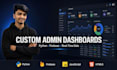 build custom admin dashboard using python and firebase