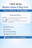 write website content and blog posts
