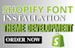 install and set up your shopify storefront professionally
