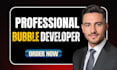 design bubble website adalo bubble saas mvp bubble app developer api integration