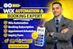setup wix automation, booking subscription, appointment scheduling, inquiry form