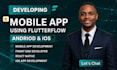 build flutterflow apps, flutterflow and be flutter flow mobile app developer