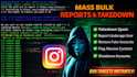 takedown instagram mass reporting bot,ig banning bot,auto commenting bot, python