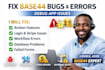 fix base44 bugs, debug base44 app errors, and repair base 44 issues