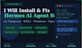 install fix hermes ai agent telegram bot window wsl2 setup openclaw hermes agent