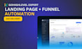 design gohighlevel landing pages and sales funnel automation