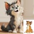 draw pet portrait into cartoon disney