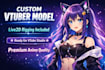 create a custom vtuber model, live2d vtuber, live2d rigging