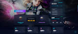 create a modern game website or mmorpg website design