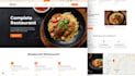 design a modern restaurant website mockup
