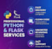 create python script or flask web app fast delivery