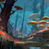 create dark, background, environment concept art, landscape