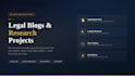 write legal blogs and research project