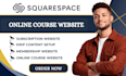build squarespace online course subscription website membership drip content
