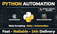 do python web scraping, automation, and data extraction