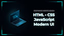 design modern responsive website UI using HTML CSS and javascript