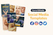 design social media posts and templates kit on canva