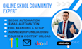 setup skool online community, skool community setup, skool community manager