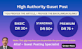 do high da guest post on high authority websites