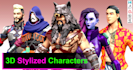 do a stylized 3d game character