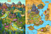 create event, tourist, and fantasy map illustration