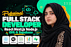 be full stack developer with react next js nodejs ghl and supabase