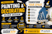 design a high converting painting and decorating flyer