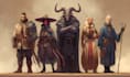 create custom dnd party illustration