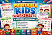 design custom printable kids worksheets, activities and workbooks