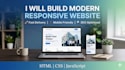 build modern responsive website using HTML CSS javascript