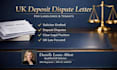 write a UK tenancy deposit dispute letter as a solicitor