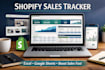 create shopify sales tracker execel dashboard google sheets kpi