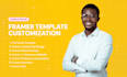 update and fix your framer website template, framer website design, framer