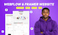 do webflow website design, framer website, framer to webflow webflow development