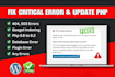 fix wordpress critical errors, malware removal and complete security