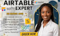 set up airtable database, automations CRM  softr clipper expert