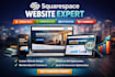 design squarespace website landing page seo membership development optimization