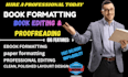 do book and ebook formatting, ebook design and layout design