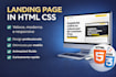 a responsive landing page in HTML, in italian