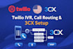 twilio IVR, call routing and 3cx setup