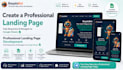 professional responsive landing page in arabic and english