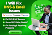 fix domain dns mx records email issues on namecheap, cloudflare, ionos godadaddy