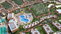 render 3d resort masterplan, residential complex design,3d site landscape visual