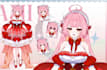 live 2d vtuber model, 2d vtuber model, live2d vtuber model, 2d vtuber commission