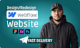 convert figma to webflow or design webflow website as your webflow developer