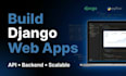 build a django web app with backend and API