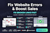 fix broken links design issues on zyro duda tilda umso ecommerce website