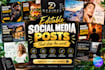 create editable canva social media post design templates