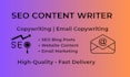 write SEO content, copywriting, and high converting email copy