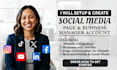 optimize and setup all social media accounts, business page setup